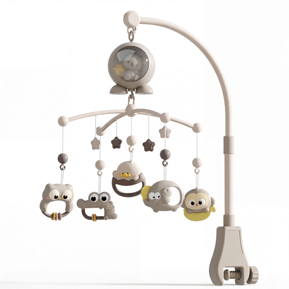Amari - Baby Mobile with Music Box, Projector and Rotating Play Figures