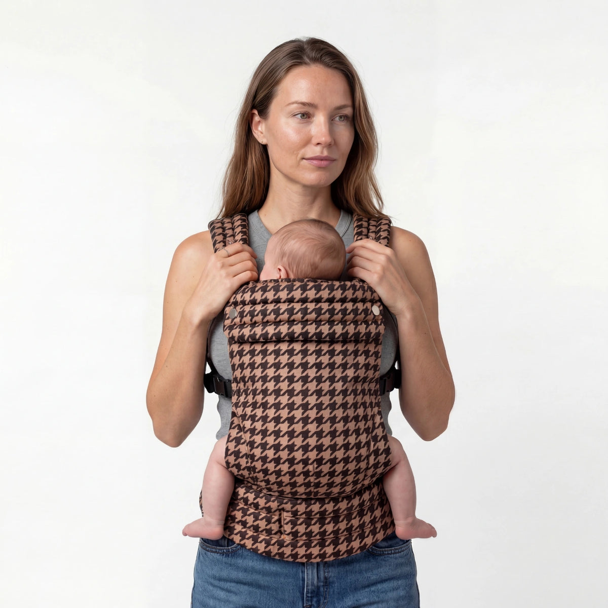 Ergonomic Baby Carrier - Houndstooth