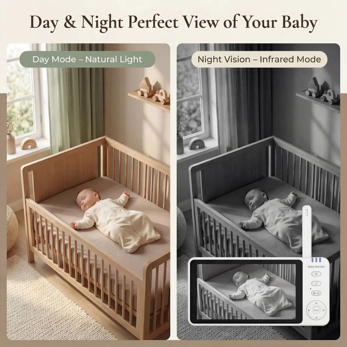 Amari - Premium Baby Monitor with HD Camera & 5" Screen