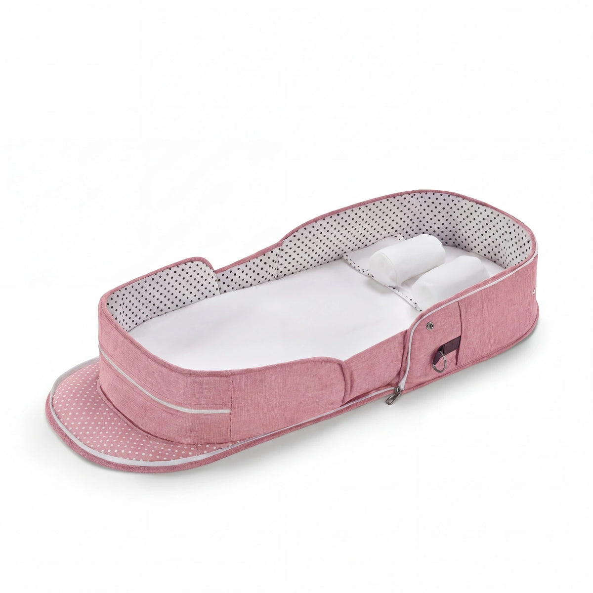 Baby Nest Travel Cot – Foldable with Sun Canopy 0-12 Months