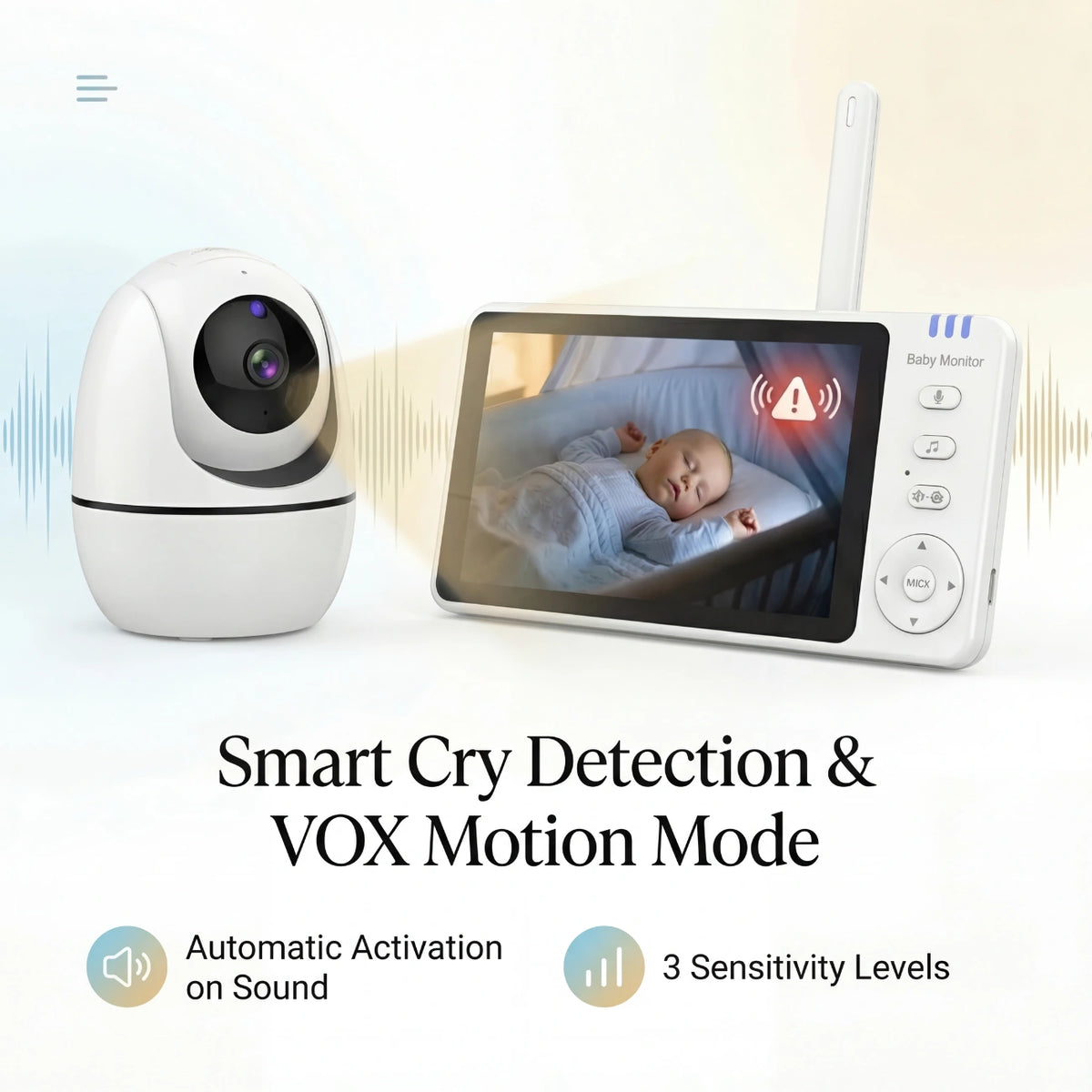 Amari - Premium Baby Monitor with HD Camera & 5" Screen