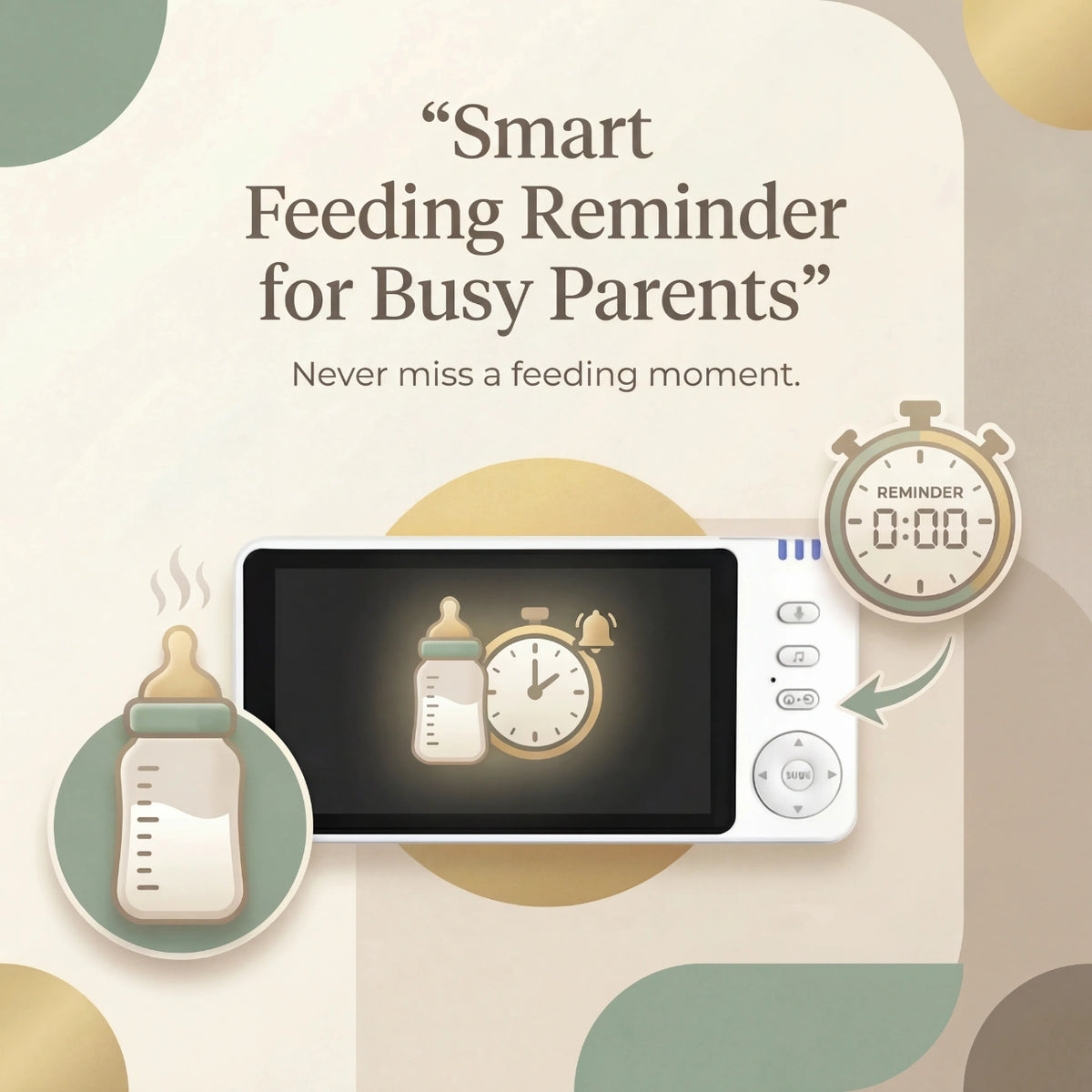 Amari - Premium Baby Monitor with HD Camera & 5" Screen