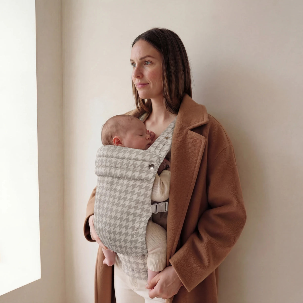 Ergonomic Baby Carrier - Houndstooth