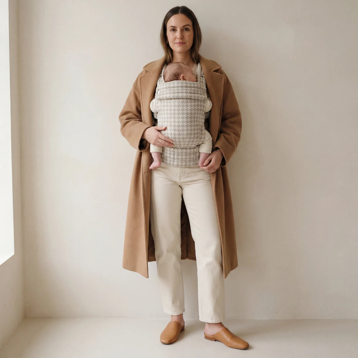 Ergonomic Baby Carrier - Houndstooth