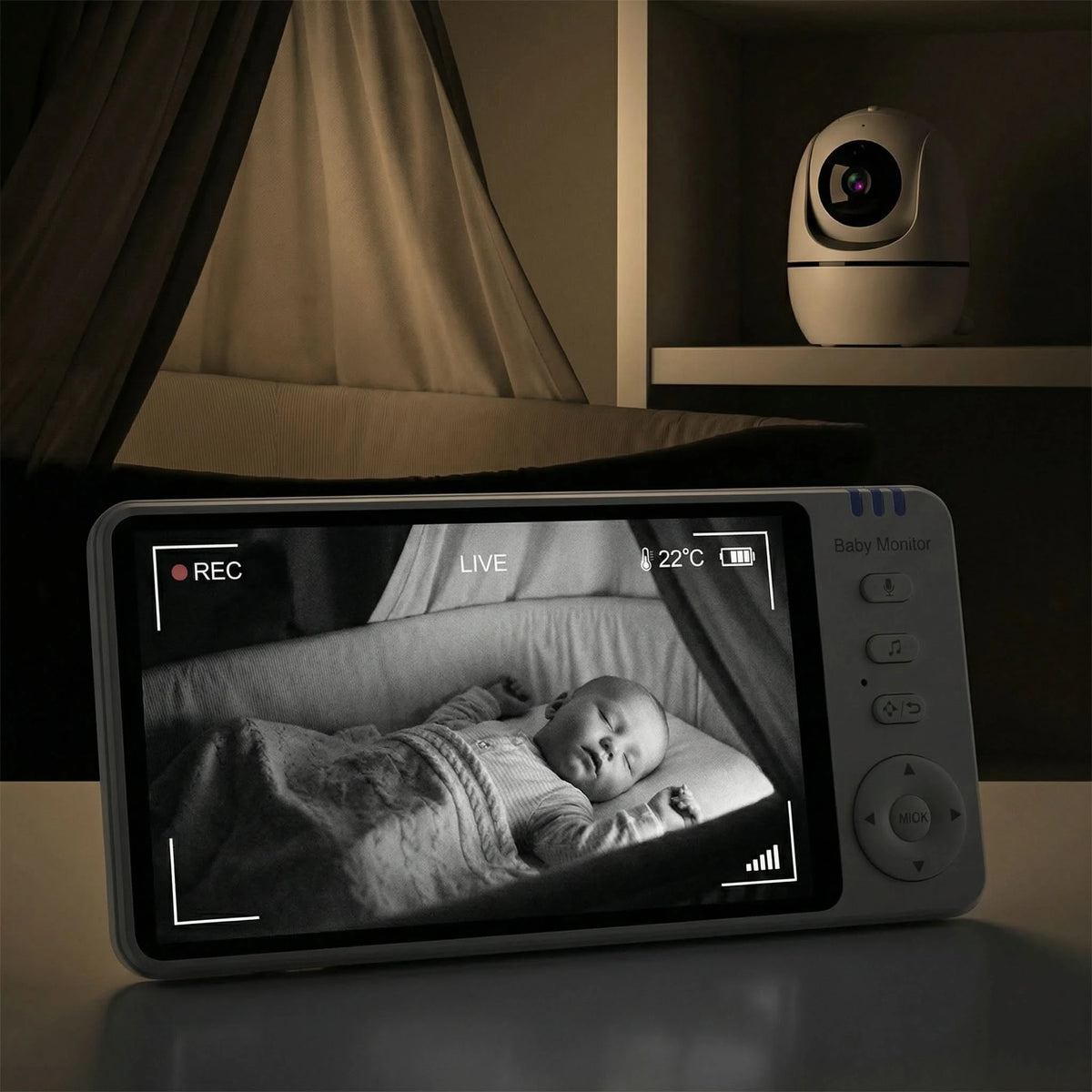 Amari - Premium Baby Monitor with HD Camera & 5" Screen