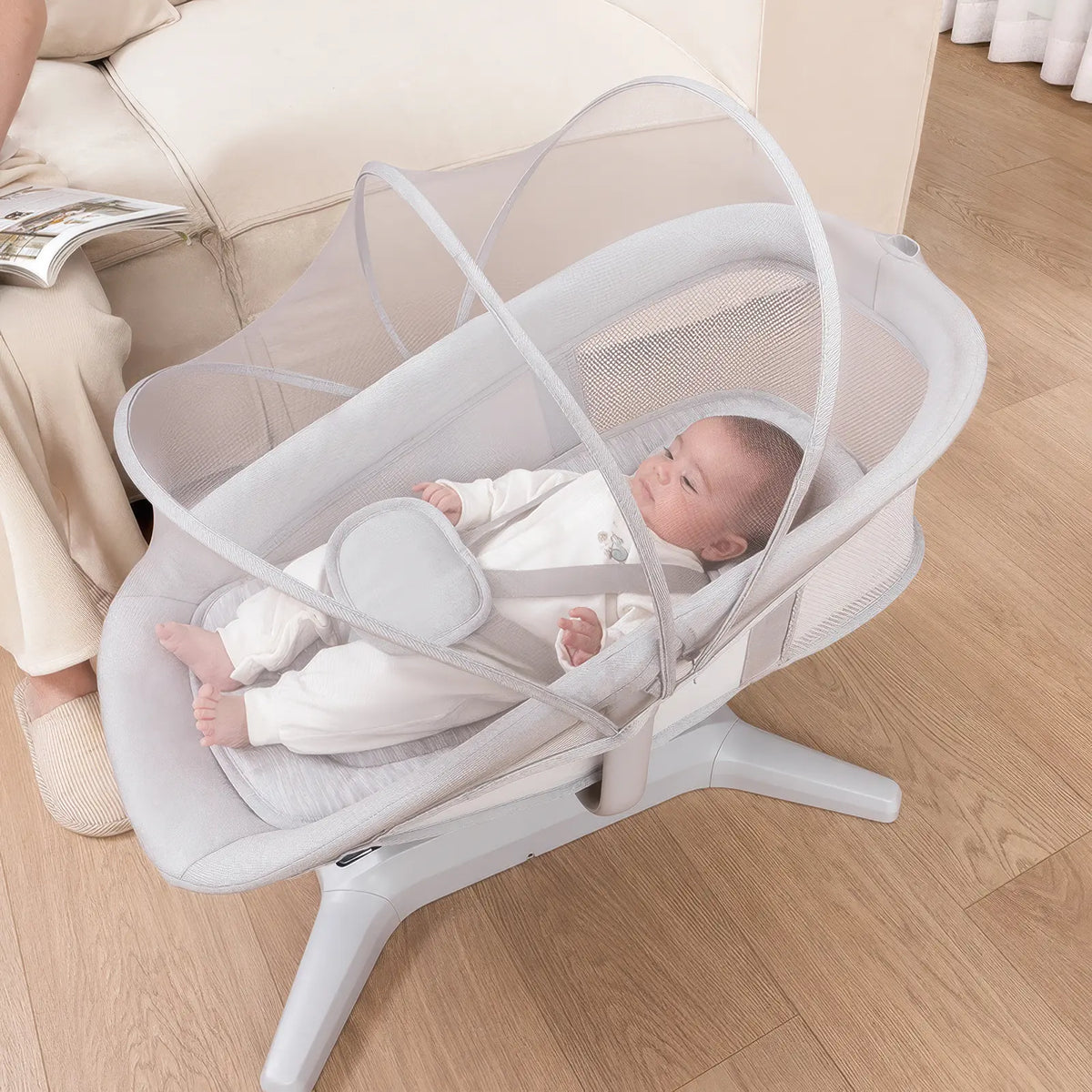 Amari - Premium Baby Bouncer 360° - Automatic Rocking